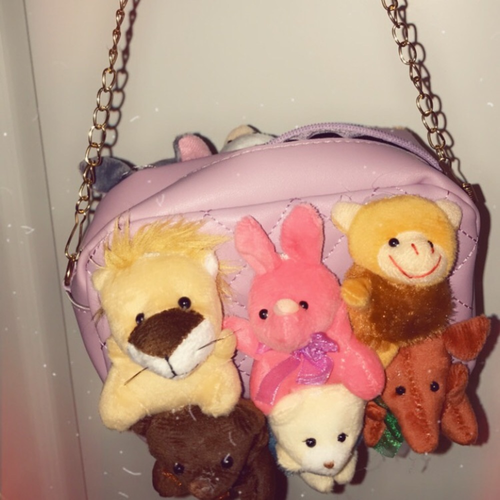 Pink beanie baby purse!! Brand new!!